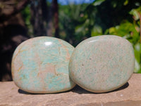 Polished Amazonite Free Forms x 6 From Madagascar - Toprock Gemstones and Minerals