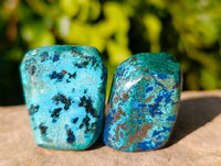 Polished Shattuckite Free Forms x 35 From Congo - Toprock Gemstones and Minerals