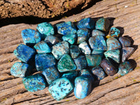 Polished Shattuckite Free Forms x 35 From Congo - Toprock Gemstones and Minerals