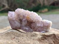 Natural Amethyst Spirit Quartz Clusters x 6 From South Africa - Toprock Gemstones and Minerals
