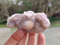 Natural Amethyst Spirit Quartz Clusters x 6 From South Africa - Toprock Gemstones and Minerals