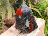 Polished Bloodstone Points x 2 From Swaziland - Toprock Gemstones and Minerals