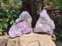 Natural Stichtite Specimens x 4  From Barberton, South Africa - Toprock Gemstones and Minerals