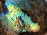 Polished Labradorite Hearts x 2 From Tulear, Madagascar - Toprock Gemstones and Minerals