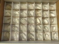 Polished Clear Quartz "Angel Tears" Pendant Pieces x 35 From Madagascar - Toprock Gemstones and Minerals