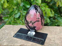Polished Rhodonite Eggs x 6 From Madagascar - Toprock Gemstones and Minerals