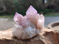 Natural Amethyst Spirit Quartz Clusters x 6 From South Africa - Toprock Gemstones and Minerals