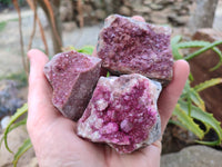 Natural Drusy Salrose on Dolomite Matrix Specimens x 6 From Kakanda, Congo - Toprock Gemstones and Minerals