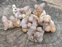 Natural Ametrine Spirit Quartz Clusters x 6 From South Africa - Toprock Gemstones and Minerals