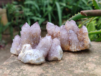 Natural Ametrine Spirit Quartz Clusters x 6 From South Africa - Toprock Gemstones and Minerals