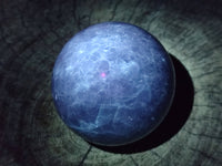 Polished Blue Calcite Spheres x 2 From Madagascar - Toprock Gemstones and Minerals