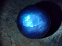 Polished Blue Calcite Spheres x 2 From Madagascar - Toprock Gemstones and Minerals