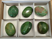 Polished Green Verdite Free Forms x 6 From Zimbabwe - Toprock Gemstones and Minerals