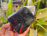 Polished Bloodstone Points x 3 From Swaziland - Toprock Gemstones and Minerals