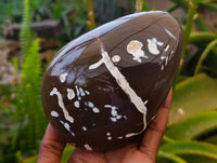 Polished Snow Orca Agate Standing Free Forms x 2 From Madagascar - Toprock Gemstones and Minerals