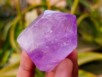 Polished Smokey Window Amethyst Quartz Crystals x 12 From Akansobe, Madagascar - Toprock Gemstones and Minerals