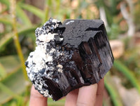 Natural Schorl Black Tourmaline with Orthoclase x 6 From Erongo, Namibia - Toprock Gemstones and Minerals
