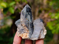 Natural Schorl Black Tourmaline with Hyalite Opal x 6 From Erongo, Namibia - Toprock Gemstones and Minerals