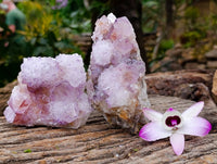 Natural Amethyst Spirit Quartz Clusters x 4 From Boekenhouthoek, South Africa - Toprock Gemstones and Minerals