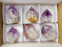 Natural Jacaranda Amethyst Quartz Crystals x 6 From Mumbwa, Zambia - Toprock Gemstones and Minerals