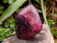 Polished Rhodonite Standing Free Forms x 1 From Rhusinga, Zimbabwe - Toprock Gemstones and Minerals