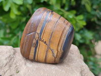 Polished Golden Tiger's Eye Free Forms x 6 From Prieska, South Africa - Toprock Gemstones and Minerals