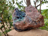 Natural Ball Malachite and Drusy Quartz On Dolomite Matrix Specimens x 1 From Likasi, Congo - Toprock Gemstones and Minerals