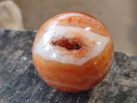 Polished Carnelian Spheres x 5 From Madagascar - Toprock Gemstones and Minerals