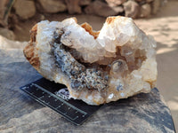 Natural Limonite Quartz Clusters x 2 From Solwezi, Zambia - Toprock Gemstones and Minerals