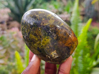 Polished Green Opal Standing Free Forms x 6 From Antsirabe, Madagascar - Toprock Gemstones and Minerals