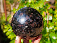 Polished Blue Spark Iolite Water Sapphire Spheres x 2 From Madagascar - Toprock Gemstones and Minerals