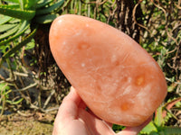 Polished Orange Twist Calcite Standing Free Forms x 1 From Madagascar - Toprock Gemstones and Minerals