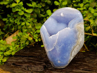 Polished Blue Lace Agate Standing Free Forms x 1 From Nsanje, Malawi - Toprock Gemstones and Minerals
