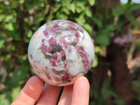 Polished Rubellite Pink Tourmaline Spheres x 6 From Ambatondrazaka, Madagascar - Toprock Gemstones and Minerals