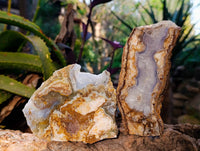 Polished Blue Lace Agate With Crazy Lace x 4 From Namibia - Toprock Gemstones and Minerals