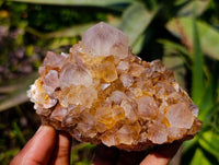 Natural Golden Limonite Spirit Quartz Crystals x 4 From South Africa - Toprock Gemstones and Minerals