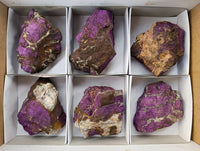 Natural Metallic Purpurite Specimens x 6 From Erongo, Namibia - Toprock Gemstones and Minerals