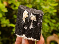 Natural Schorl Black Tourmaline with Hyalite Opal x 12 From Erongo, Namibia - Toprock Gemstones and Minerals