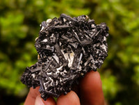 Natural Schorl Black Tourmaline with Hyalite Opal x 12 From Erongo, Namibia - Toprock Gemstones and Minerals