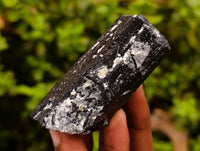 Natural Schorl Black Tourmaline with Hyalite Opal x 12 From Erongo, Namibia - Toprock Gemstones and Minerals