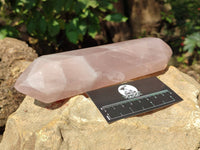 Polished Gemmy Double Terminated Rose Quartz Points x 3 From Madagascar - Toprock Gemstones and Minerals