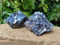 Natural Silver Lead Galena Specimens x 6 From Namibia - Toprock Gemstones and Minerals