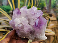 Natural Jacaranda Amethyst Quartz Crystals x 2 From Mumbwa, Zambia - Toprock Gemstones and Minerals