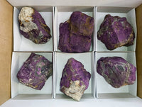 Natural Metallic Purpurite Specimens x 6 From Erongo, Namibia - Toprock Gemstones and Minerals