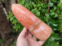 Polished Orange Twist Calcite Standing Free Form x 1 From Maevantanana, Madagascar - Toprock Gemstones and Minerals