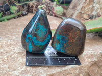 Polished Shattuckite Free Forms x 3 From Namibia - Toprock Gemstones and Minerals