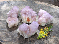 Natural Amethyst Spirit Quartz Clusters x 4 From Boekenhouthoek, South Africa - Toprock Gemstones and Minerals