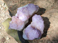 Natural Amethyst Spirit Quartz Clusters x 4 From Boekenhouthoek, South Africa - Toprock Gemstones and Minerals