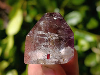 Polished Smokey Window Amethyst Quartz Crystals x 24 From Akansobe, Madagascar - Toprock Gemstones and Minerals