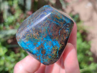 Polished Shattuckite Free Forms x 3 From Kaokoveld, Namibia - Toprock Gemstones and Minerals